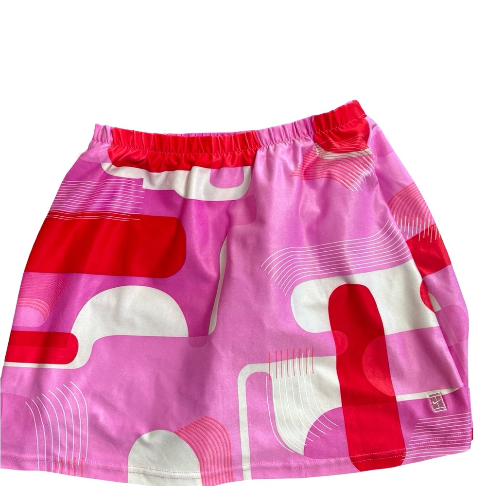 Nike Vintage Pink and Red Geometric Skirt